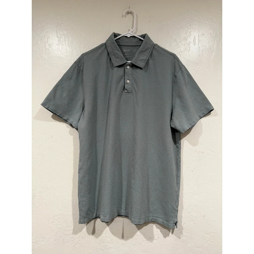 Taylor Stitch Mens The Heavy Bag Polo Sage Green Size 44 XL 2603BPSGP